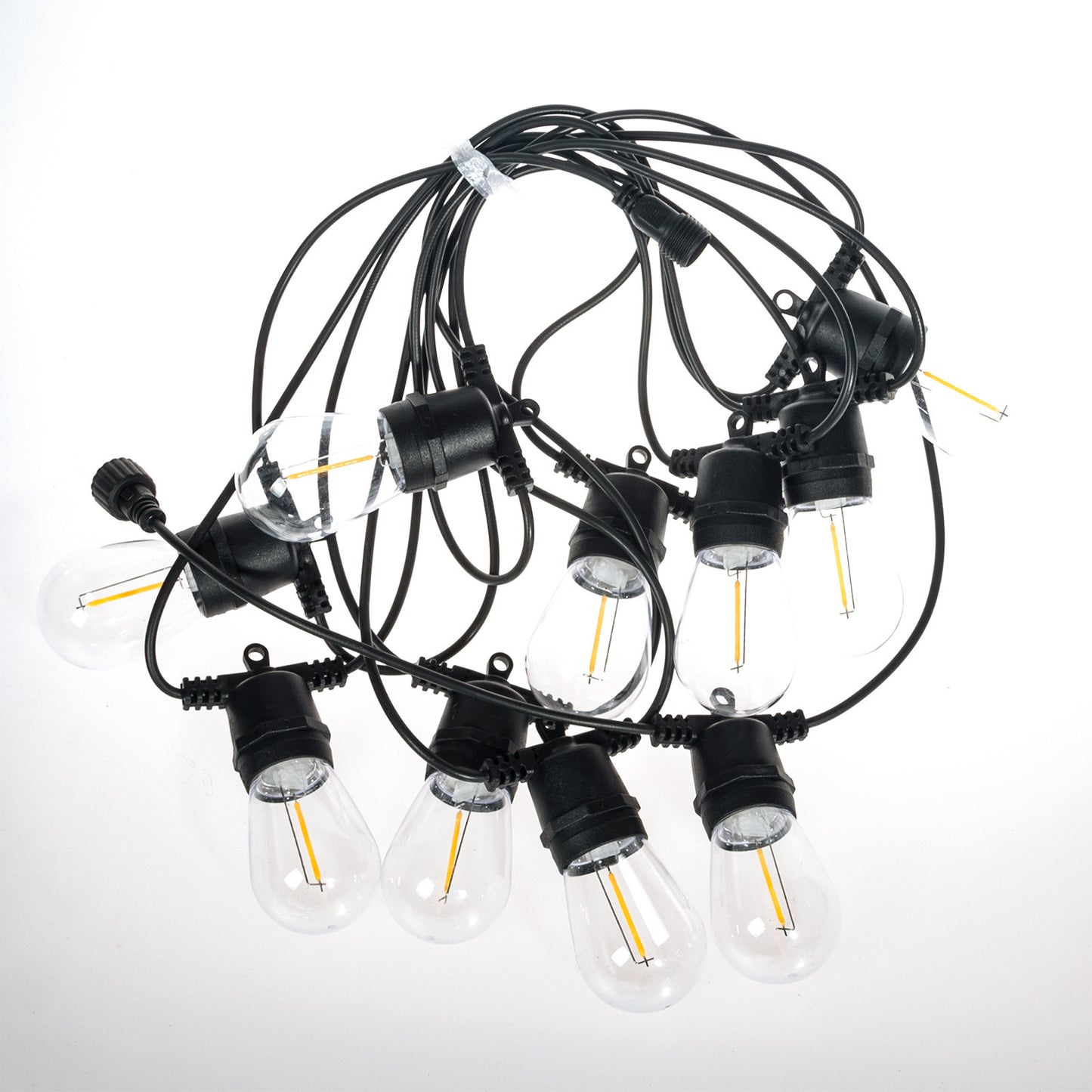 Festoon Lights LED 15m with 30 Filament Bulbs