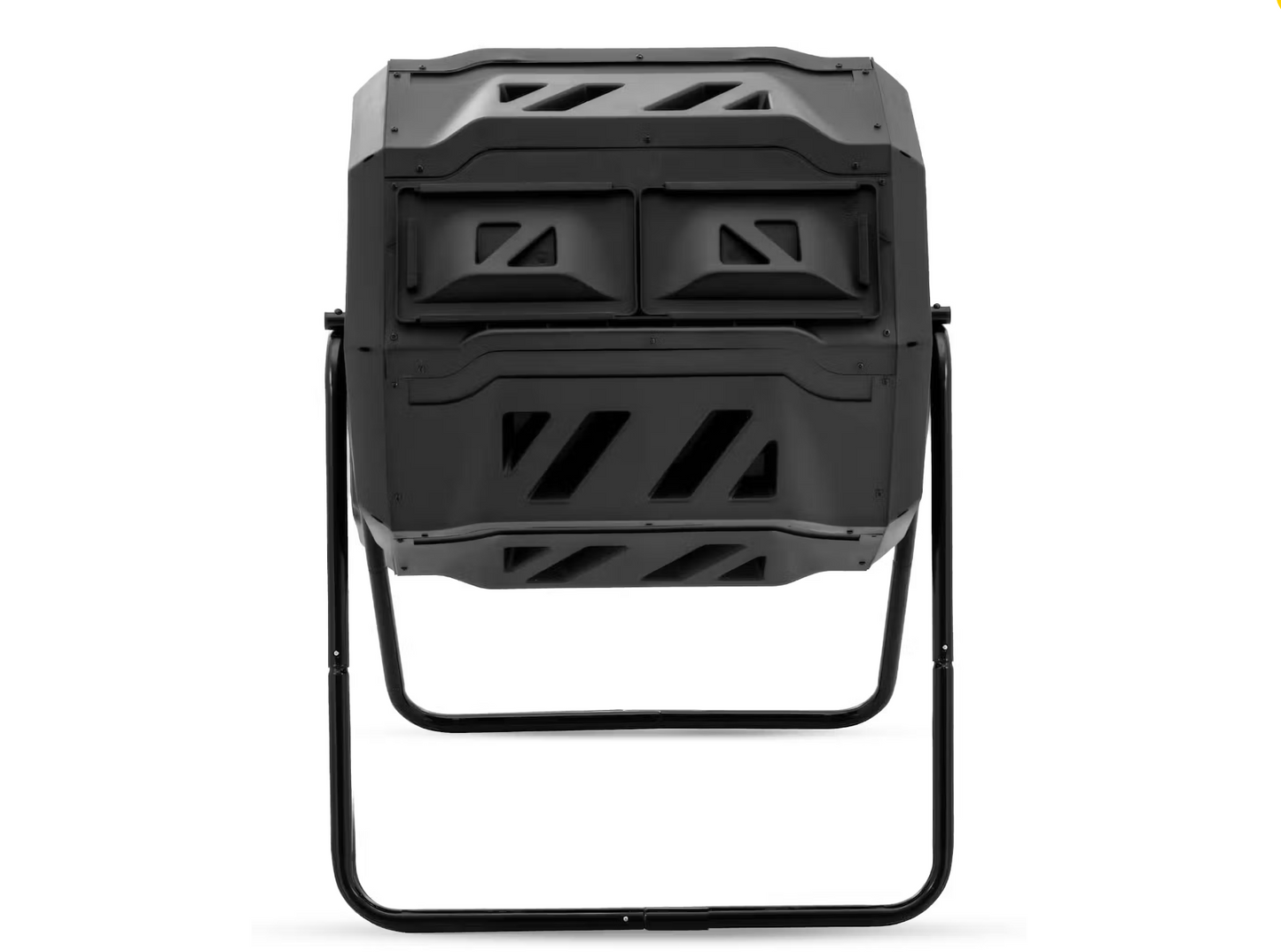 Compost Bin Dual-Chamber Tumbler 160L