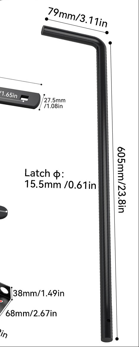 60cm Drop Rod
