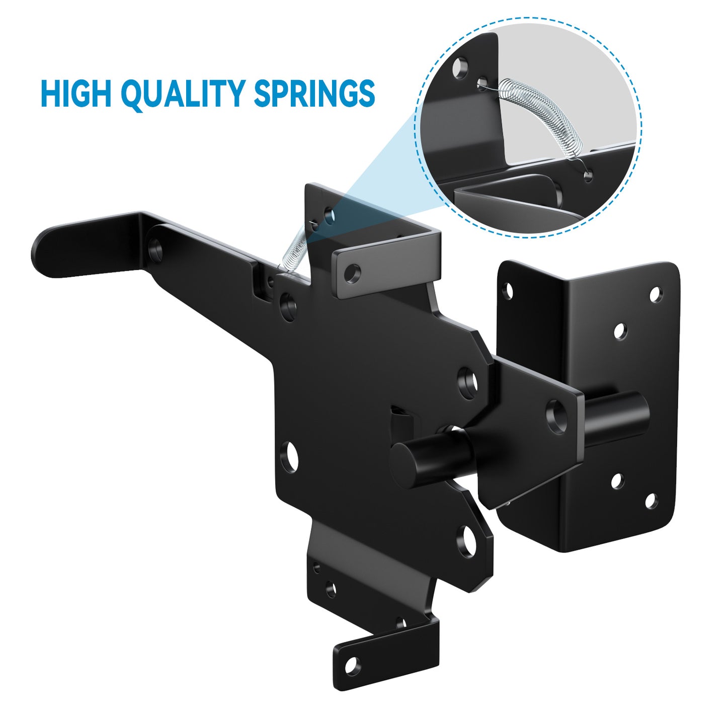 BLACK HINGE AND LATCH KIT