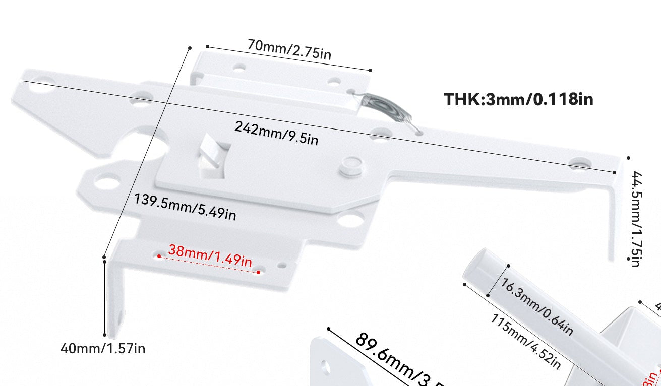 White Gate Latch