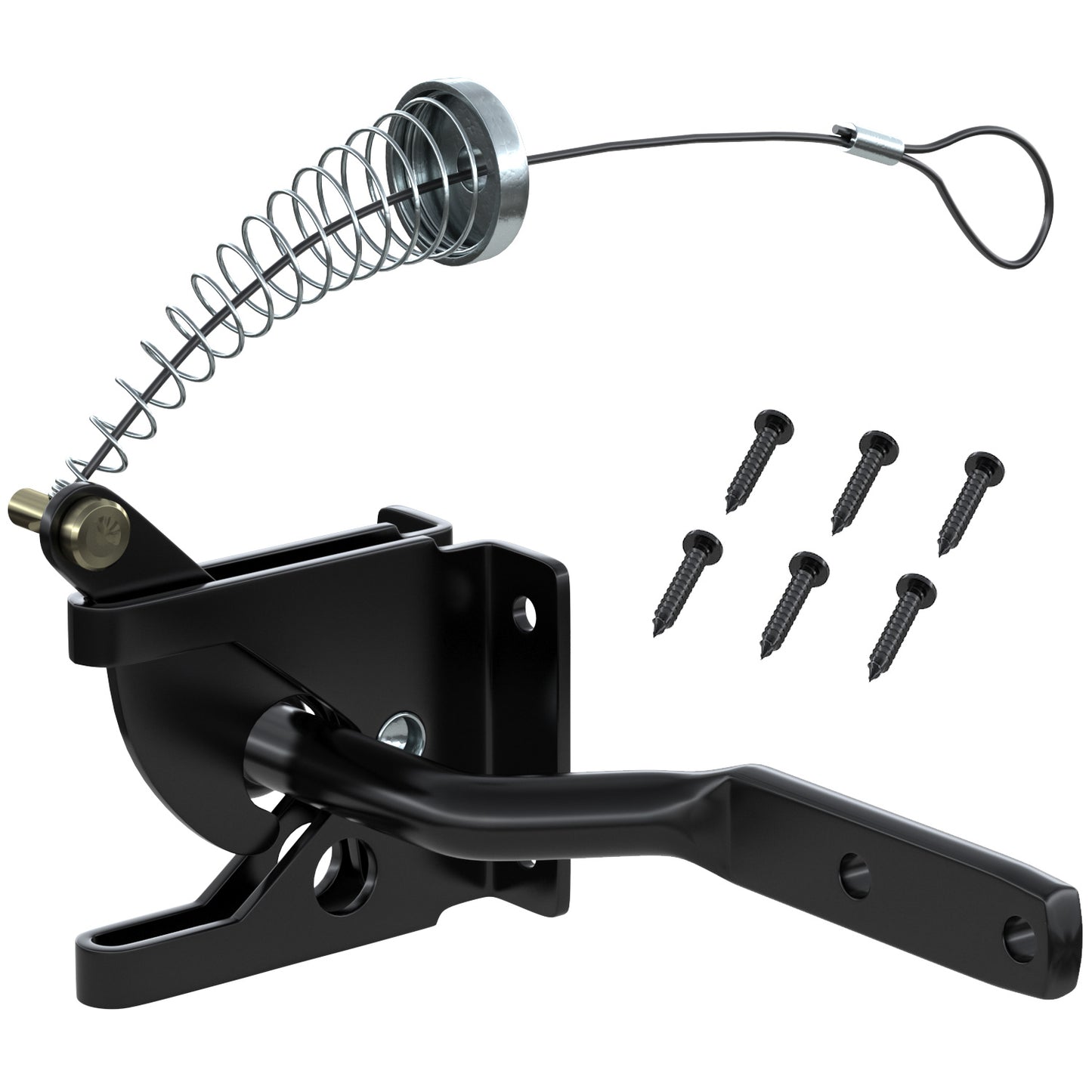 Gravity Self Closing Gate Latch Black