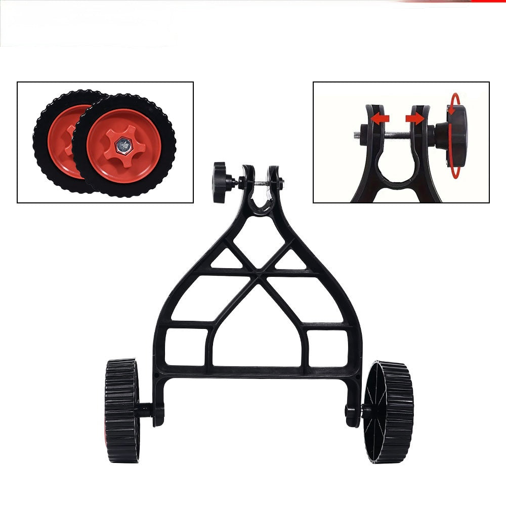 Trimmer Support Wheel Attachment
