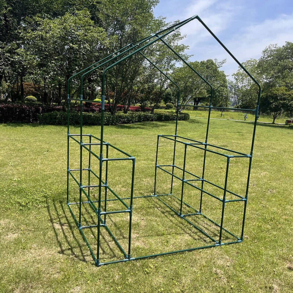 143 x 143 x 195cm Walk-in Mini Greenhouse PE Cover Plant Garden Shed
