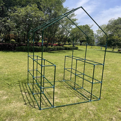 143 x 143 x 195cm Walk-in Mini Greenhouse PE Cover Plant Garden Shed