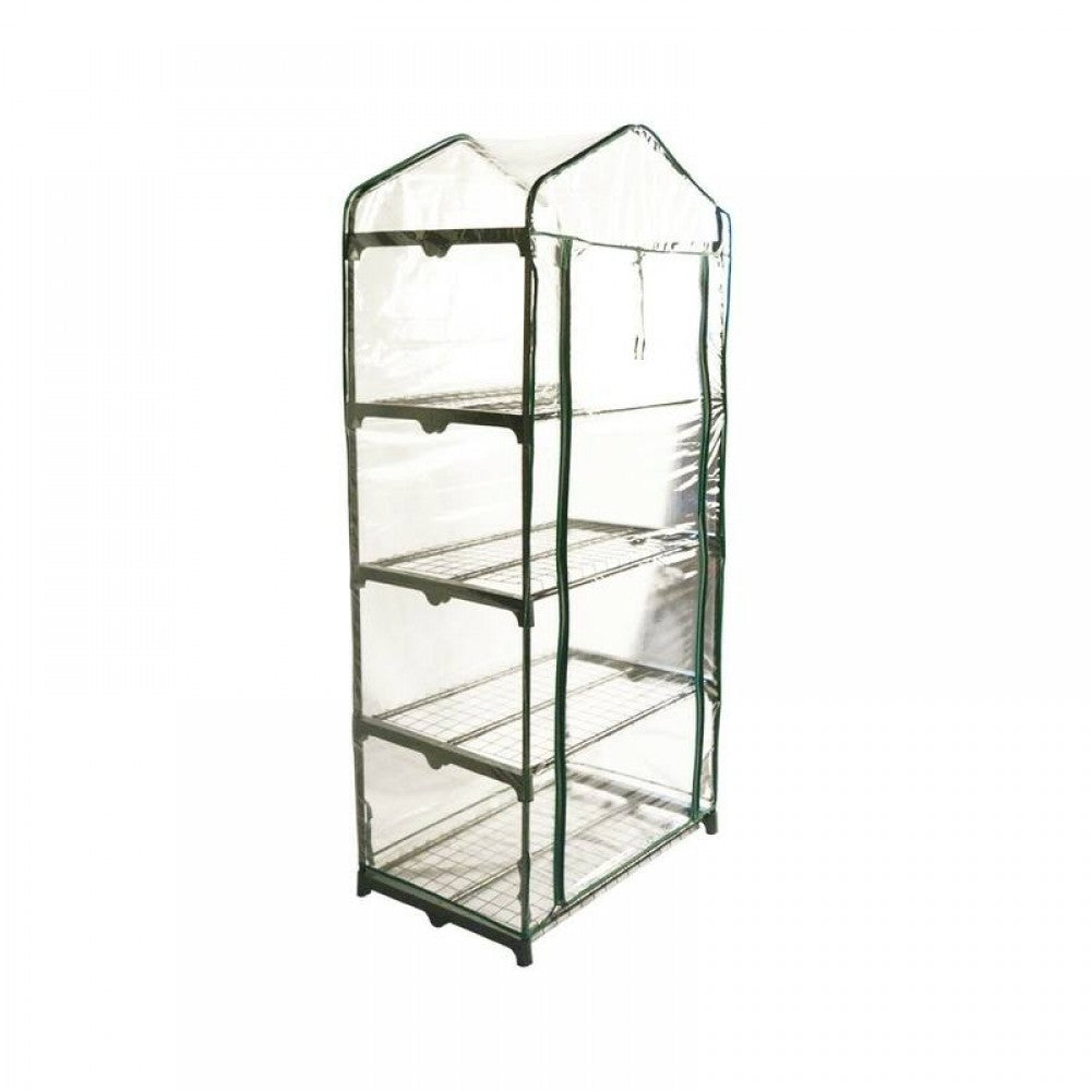 Mini Greenhouse PVC Cover 4 Tiers Garden Storage