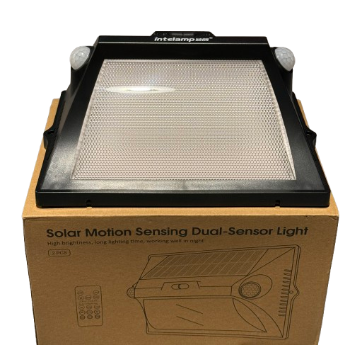 Quality 600 Lumens Solar 2-sensor Security Light Integrated large with Remote-RGB