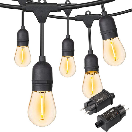 Festoon Lights LED 5m with 10 Filament Bulbs