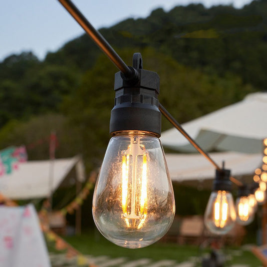 Festoon Lights LED 15m with 30 Filament Bulbs