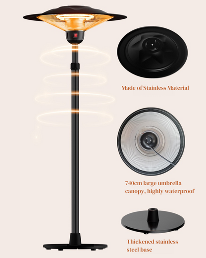 Preorder - 3000W Patio Heater Outdoor Heater Carbon Fiber Heater