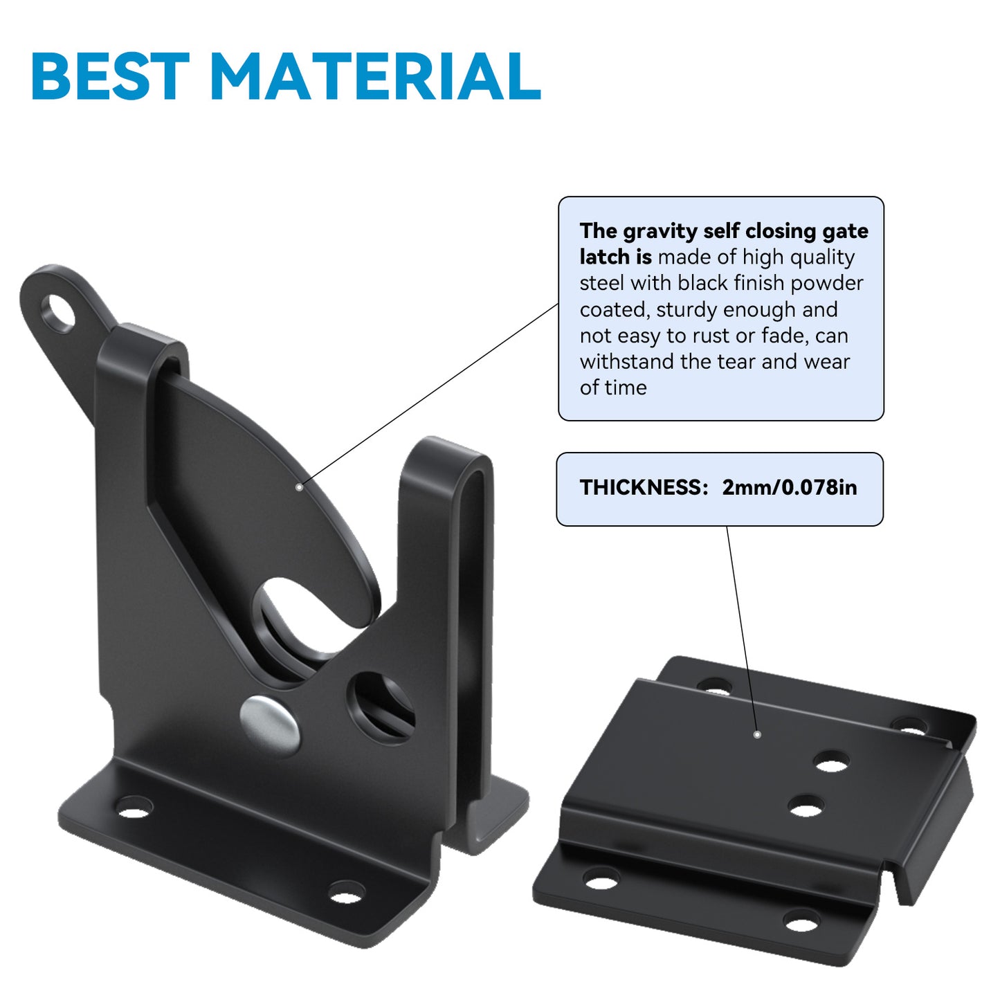 Wooden Fence Latch Lock