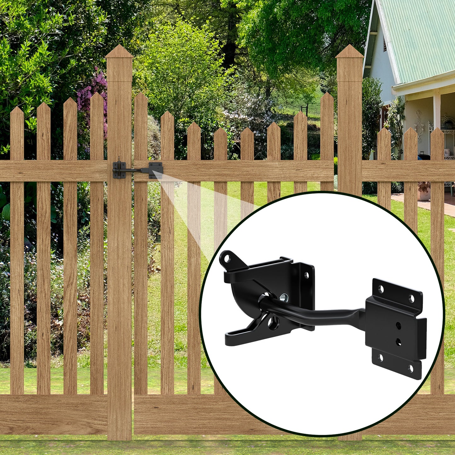 Wooden Fence Latch Lock