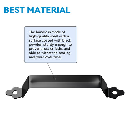 175mm Wood Fence Black Handle
