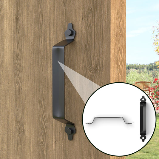 175mm Wood Fence Black Handle