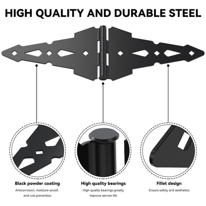Preorder BLACK HINGE AND LATCH KIT With Drop Rod