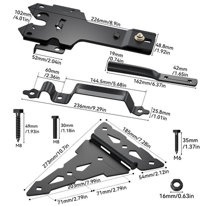 Preorder BLACK FENCE HARDWARE KIT 3