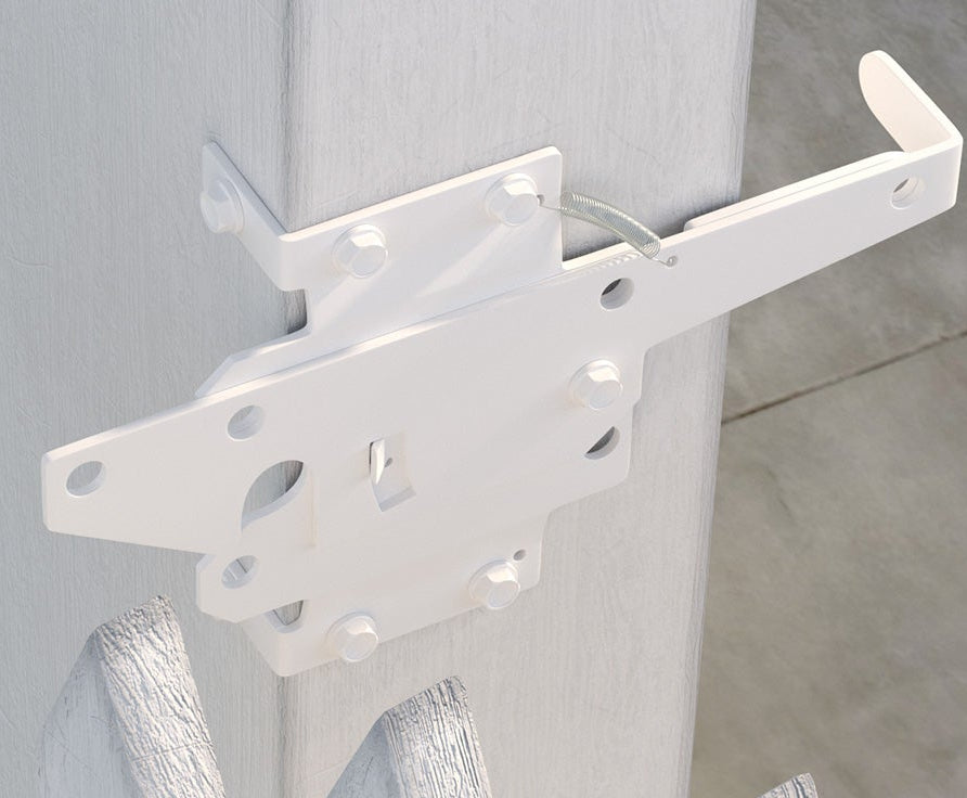 White Gate Latch