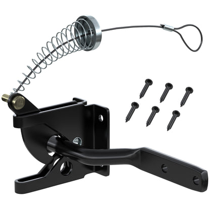 Gravity Self Closing Gate Latch Black