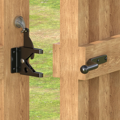 Gravity Self Closing Gate Latch Black