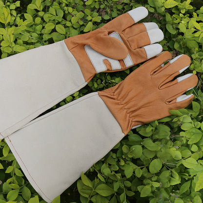 Leather Pruner Gloves Gardening Gloves (For Lady Use)
