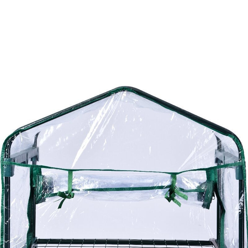 Mini Greenhouse PVC Cover 4 Tiers Garden Storage