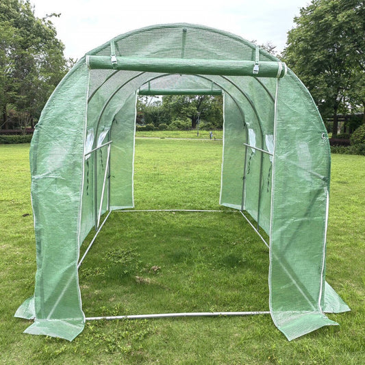 3m x 2m x 2m Tunnel Greenhouses Strong Galvanised Frame